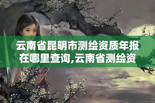 云南省昆明市測繪資質年報在哪里查詢,云南省測繪資質證書延期公告