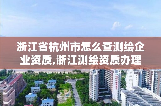 浙江省杭州市怎么查測繪企業資質,浙江測繪資質辦理流程。