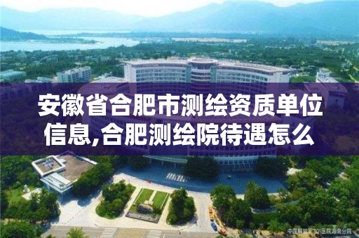 安徽省合肥市測繪資質(zhì)單位信息,合肥測繪院待遇怎么樣