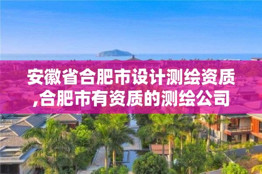 安徽省合肥市設(shè)計測繪資質(zhì),合肥市有資質(zhì)的測繪公司。