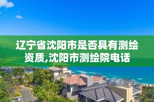 遼寧省沈陽市是否具有測繪資質,沈陽市測繪院電話