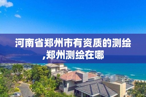 河南省鄭州市有資質的測繪,鄭州測繪在哪