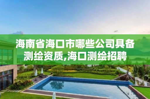 海南省海口市哪些公司具備測繪資質,海口測繪招聘