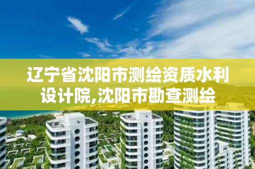 遼寧省沈陽市測繪資質水利設計院,沈陽市勘查測繪