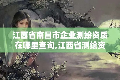 江西省南昌市企業測繪資質在哪里查詢,江西省測繪資質管理系統