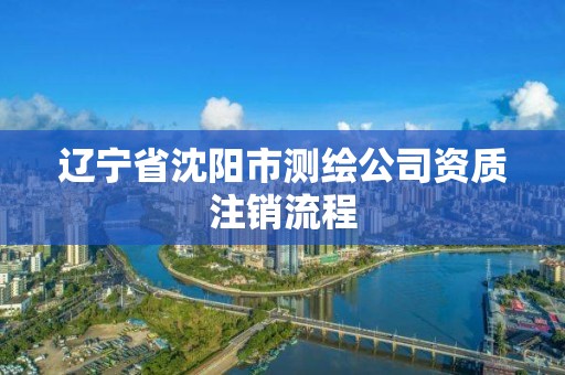 遼寧省沈陽市測(cè)繪公司資質(zhì)注銷流程