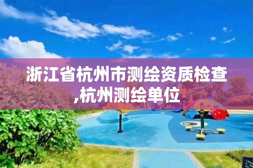 浙江省杭州市測繪資質(zhì)檢查,杭州測繪單位