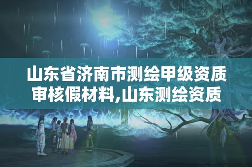 山東省濟南市測繪甲級資質審核假材料,山東測繪資質代辦