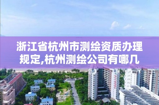 浙江省杭州市測繪資質(zhì)辦理規(guī)定,杭州測繪公司有哪幾家