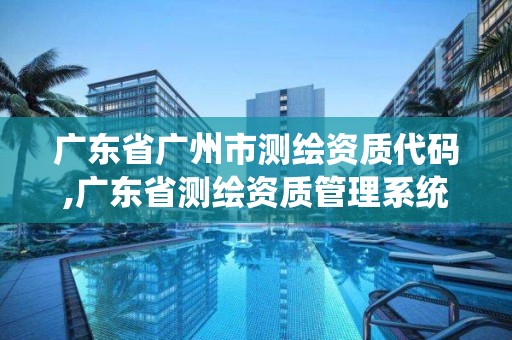 廣東省廣州市測繪資質代碼,廣東省測繪資質管理系統