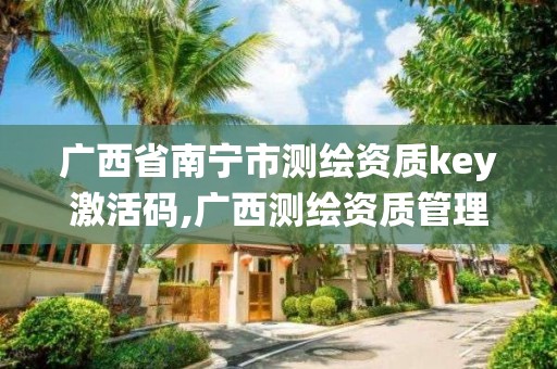 廣西省南寧市測繪資質key激活碼,廣西測繪資質管理系統。