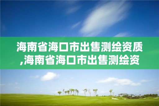 海南省海口市出售測繪資質,海南省海口市出售測繪資質的公司