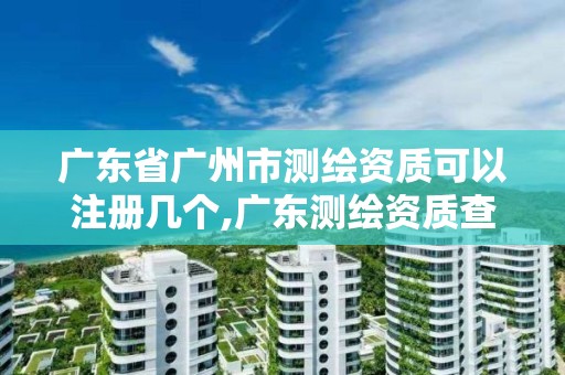 廣東省廣州市測繪資質可以注冊幾個,廣東測繪資質查詢