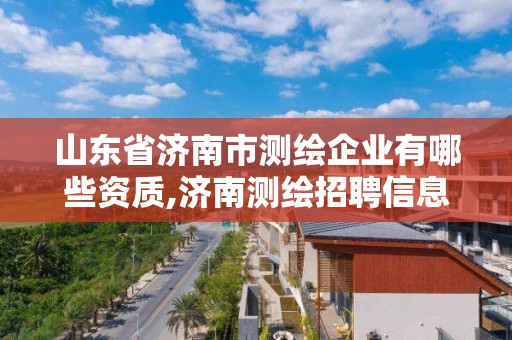 山東省濟南市測繪企業有哪些資質,濟南測繪招聘信息網