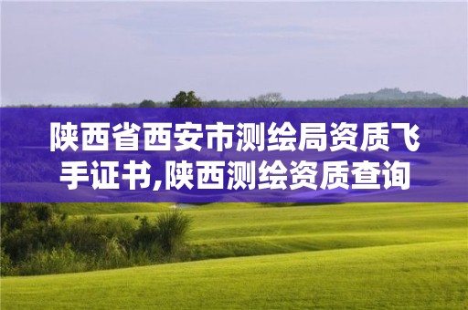 陜西省西安市測繪局資質飛手證書,陜西測繪資質查詢。