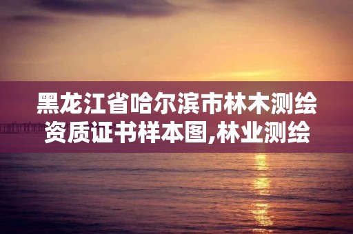 黑龍江省哈爾濱市林木測繪資質證書樣本圖,林業測繪收費標準。