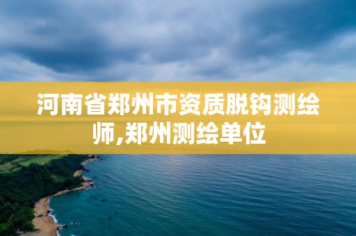 河南省鄭州市資質脫鉤測繪師,鄭州測繪單位