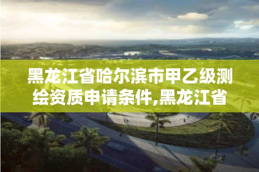 黑龍江省哈爾濱市甲乙級測繪資質申請條件,黑龍江省測繪甲級單位。