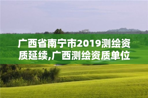 廣西省南寧市2019測繪資質延續,廣西測繪資質單位