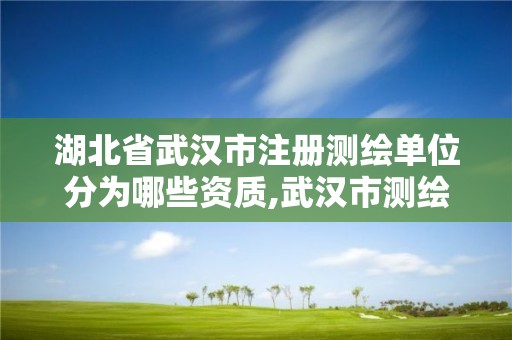 湖北省武漢市注冊測繪單位分為哪些資質,武漢市測繪公司