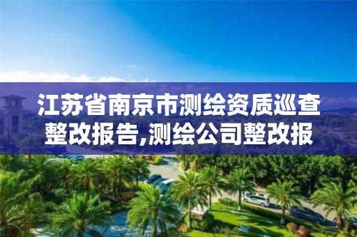 江蘇省南京市測繪資質(zhì)巡查整改報告,測繪公司整改報告