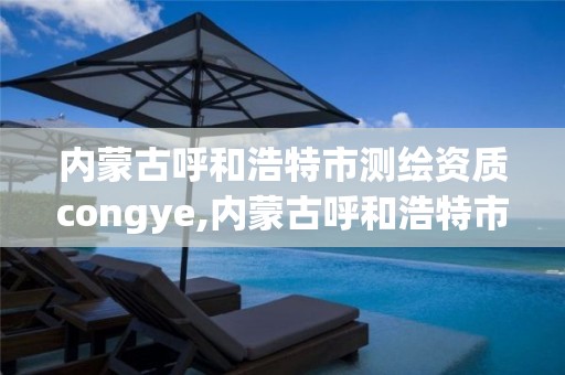 內蒙古呼和浩特市測繪資質congye,內蒙古呼和浩特市測繪資質去哪備案需要準備什么材料