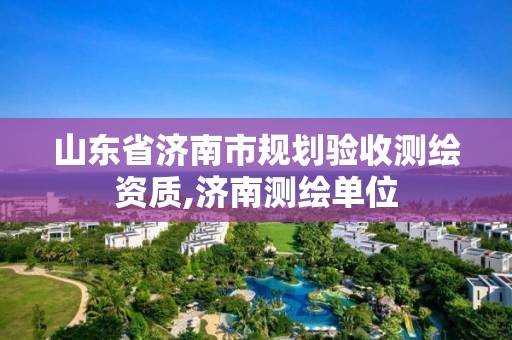 山東省濟南市規劃驗收測繪資質,濟南測繪單位