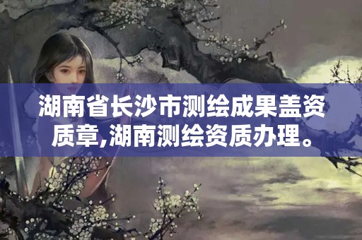 湖南省長沙市測繪成果蓋資質章,湖南測繪資質辦理。