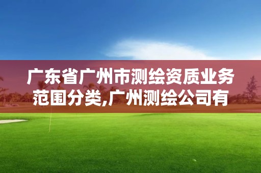 廣東省廣州市測繪資質(zhì)業(yè)務(wù)范圍分類,廣州測繪公司有哪些。