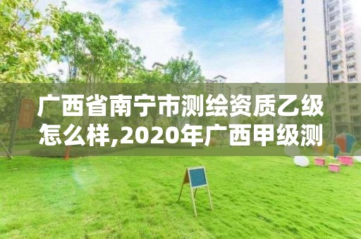 廣西省南寧市測繪資質(zhì)乙級怎么樣,2020年廣西甲級測繪資質(zhì)單位。