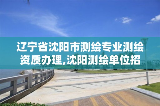 遼寧省沈陽市測繪專業測繪資質辦理,沈陽測繪單位招聘