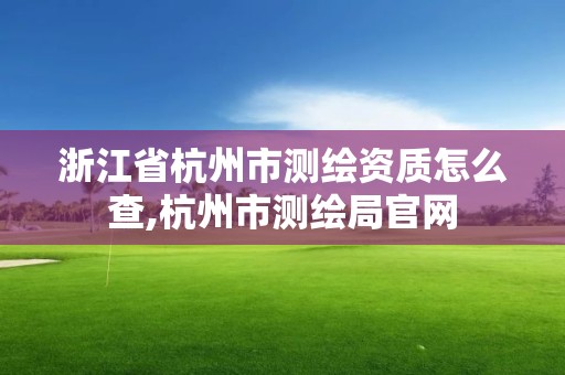 浙江省杭州市測繪資質怎么查,杭州市測繪局官網