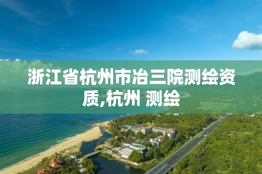 浙江省杭州市冶三院測繪資質,杭州 測繪