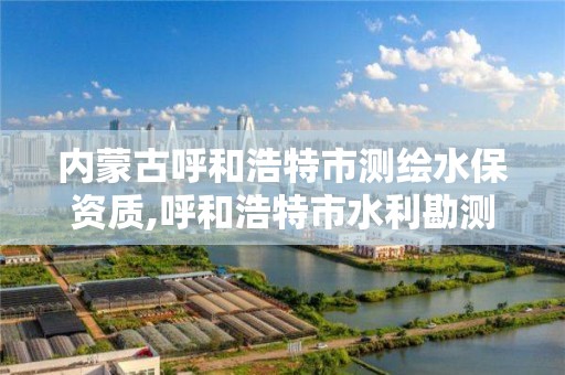 內蒙古呼和浩特市測繪水保資質,呼和浩特市水利勘測設計院