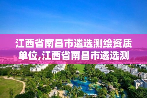 江西省南昌市遴選測繪資質單位,江西省南昌市遴選測繪資質單位有哪些