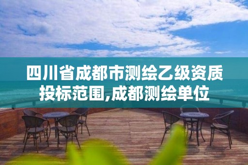 四川省成都市測(cè)繪乙級(jí)資質(zhì)投標(biāo)范圍,成都測(cè)繪單位