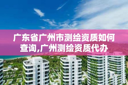 廣東省廣州市測(cè)繪資質(zhì)如何查詢(xún),廣州測(cè)繪資質(zhì)代辦