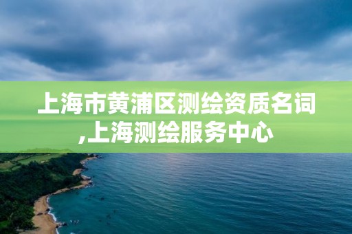 上海市黃浦區測繪資質名詞,上海測繪服務中心