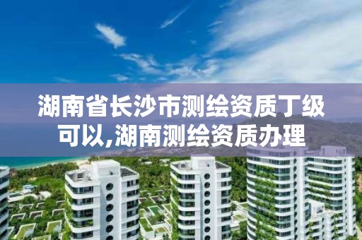 湖南省長沙市測繪資質丁級可以,湖南測繪資質辦理