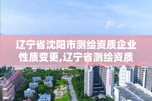 遼寧省沈陽市測繪資質企業性質變更,遼寧省測繪資質延期。