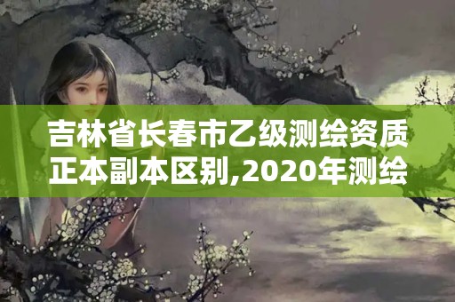 吉林省長春市乙級測繪資質(zhì)正本副本區(qū)別,2020年測繪資質(zhì)乙級需要什么條件。