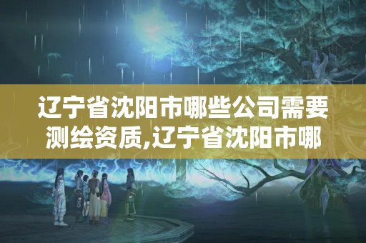 遼寧省沈陽市哪些公司需要測繪資質,遼寧省沈陽市哪些公司需要測繪資質認證