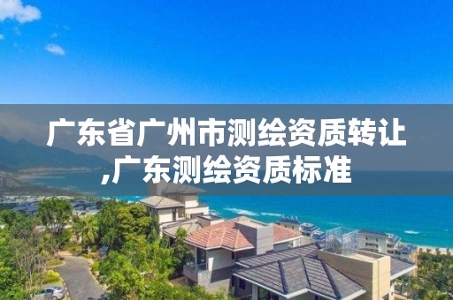 廣東省廣州市測繪資質轉讓,廣東測繪資質標準