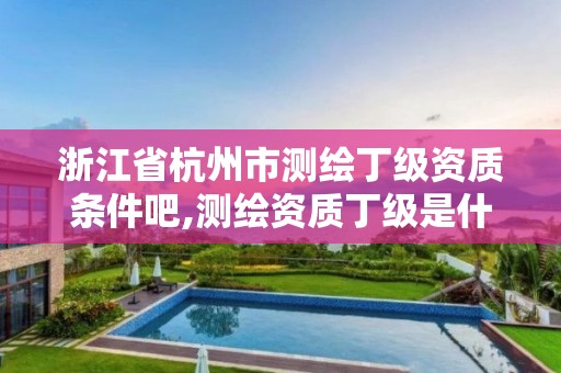 浙江省杭州市測繪丁級資質條件吧,測繪資質丁級是什么意思