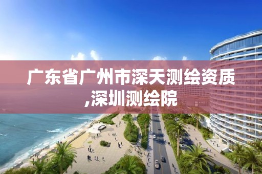 廣東省廣州市深天測繪資質,深圳測繪院