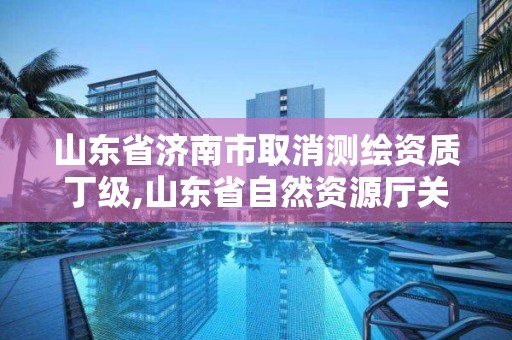 山東省濟南市取消測繪資質(zhì)丁級,山東省自然資源廳關(guān)于延長測繪資質(zhì)證書有效期的公告