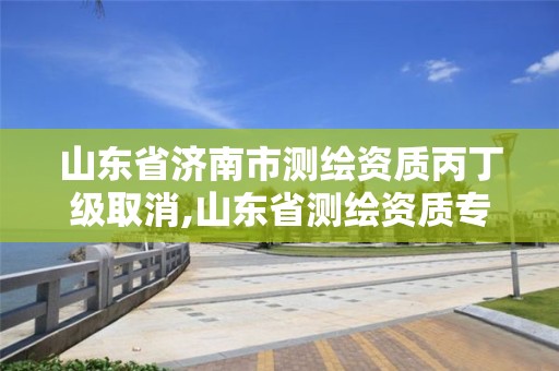 山東省濟南市測繪資質丙丁級取消,山東省測繪資質專用章 丁級