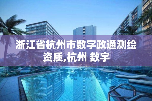 浙江省杭州市數字政通測繪資質,杭州 數字