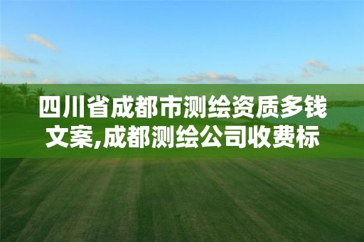 四川省成都市測繪資質(zhì)多錢文案,成都測繪公司收費(fèi)標(biāo)準(zhǔn)