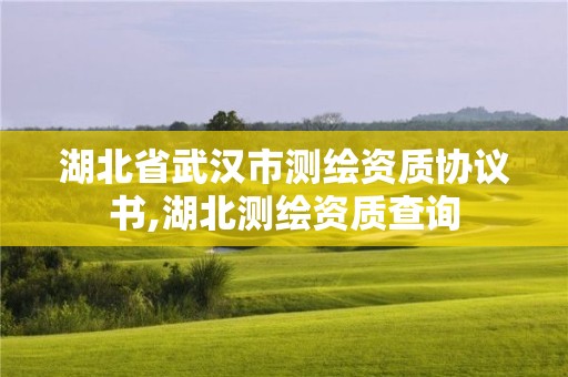 湖北省武漢市測繪資質協(xié)議書,湖北測繪資質查詢